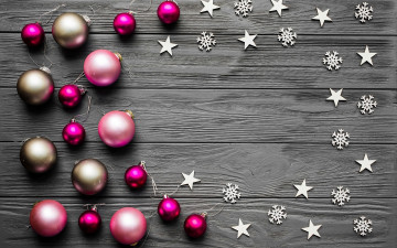 Картинка праздничные -+разное+ новый+год шарики звездочки снежинки