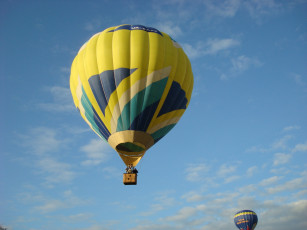 обоя воздушный шар, авиация, воздушные шары дирижабли, небо, корзина, воздушный, шар, полёт