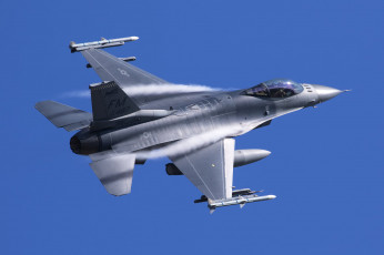 обоя f-16c fighting falcon, авиация, боевые самолёты, ввс