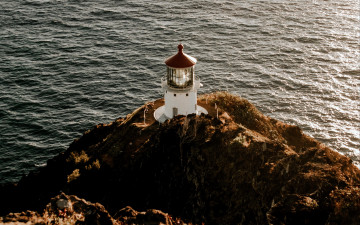 Картинка природа маяки скала маяк море