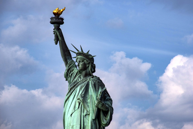 Обои картинки фото города, нью-йорк , сша, statue, of, liberty