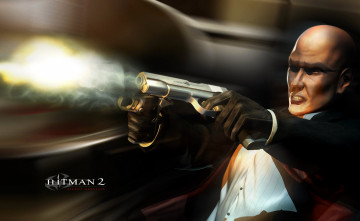 обоя видео игры, hitman 2,  silent assassin, киллер, пистолеты, стрельба