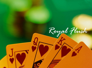 Картинка разное настольные игры азартные карты червы дама король валет туз покер флеш рояль