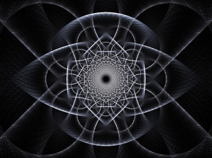 Картинка 3д графика fractal фракталы тёмный фон узор абстракция