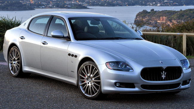 Обои картинки фото maserati, quattroporte, автомобили, автомобиль, стиль, мощь, скорость