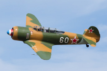 Картинка авиация боевые+самолёты винт Як-11