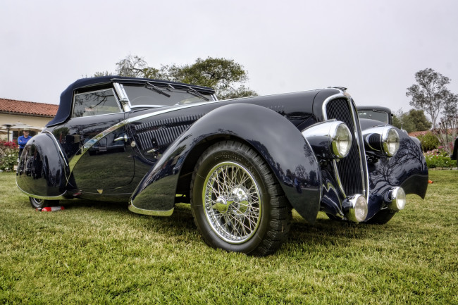 Обои картинки фото 1936 delahaye 135 competition convertible, автомобили, выставки и уличные фото, автошоу, выставка