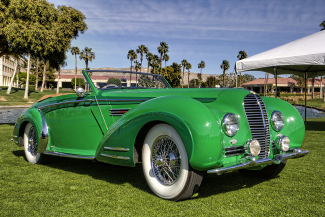 Обои картинки фото 1947 delahaye 135 ms vedette cabriolet, автомобили, выставки и уличные фото, автошоу, выставка