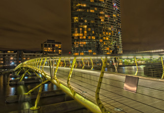 Картинка города -+мосты мост ночь река