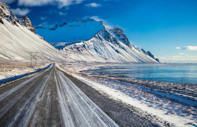 Обои картинки фото природа, дороги, горы, снег