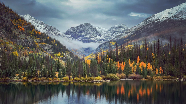 Обои картинки фото emerald lake, durango, colorado, природа, реки, озера, emerald, lake