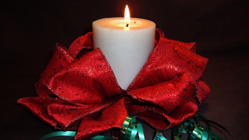 Картинка праздничные новогодние+свечи свеча бант