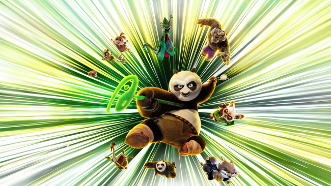 Обои картинки фото мультфильмы, kung fu panda 4, kung, fu, panda, 4