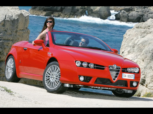 Обои картинки фото 2007, alfa, romeo, spider, автомобили