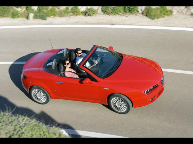 Обои картинки фото 2007, alfa, romeo, spider, автомобили