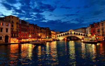 обоя venice, italy, города, венеция, италия, мост, канал, здания