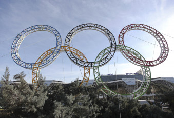 Картинка сочи города -+другое кольца олимпиада деревья крыши