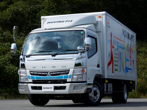 Обои картинки фото автомобили, mitsubishi, fuso, canter, eco, hybrid