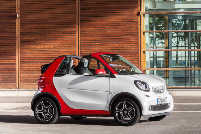 Обои картинки фото автомобили, smart, 2016г, a453, style, urban, cabrio, fortwo, passion