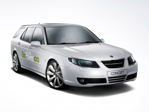 Картинка saab+biopower+100+concept+2007 автомобили saab concept 100 biopower 2007