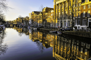 Картинка города амстердам+ нидерланды amsterdam амстердам