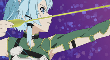 Картинка sword+art+online аниме фон взгляд девушка