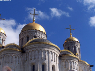 обоя владимир, успенский, собор, города, православные, церкви, монастыри