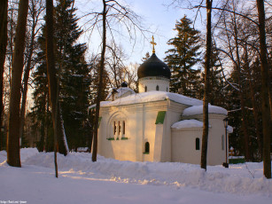 обоя абрамцево, сергиев, посад, церковь, спаса, нерукотворного, образа, города, православные, церкви, монастыри