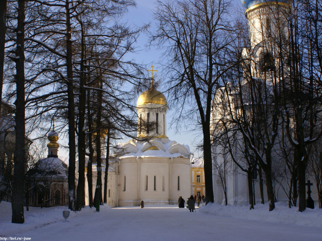 Обои картинки фото троицкий, собор, сергиев, посад, города, православные, церкви, монастыри