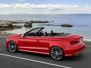 Картинка автомобили audi s3 cabrio 8v 2014г красный