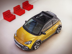 Картинка автомобили opel adam rocks 2014г желтый