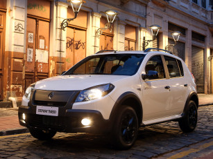 обоя автомобили, renault, sandero, stepway, tweed, 2014