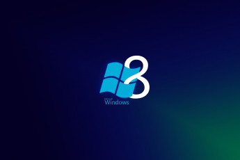 обоя компьютеры, windows 8, logo, blue