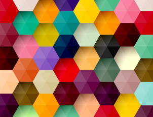 обоя 3д графика, абстракция , abstract, background, colorful, абстракция, hexagon, honeycomb, фон, colors