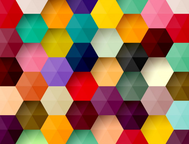 Обои картинки фото 3д графика, абстракция , abstract, background, colorful, абстракция, hexagon, honeycomb, фон, colors