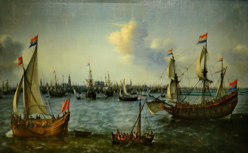 Картинка корабли рисованные баталия
