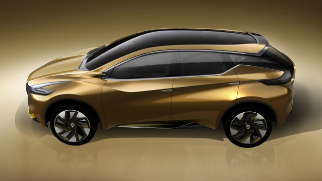 Обои картинки фото 2013 nissan resonance concept, автомобили, 3д, 2013, nissan, resonance, concept, золотистый