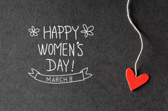 обоя праздничные, международный женский день - 8 марта, поздравление, нитка, сердечко