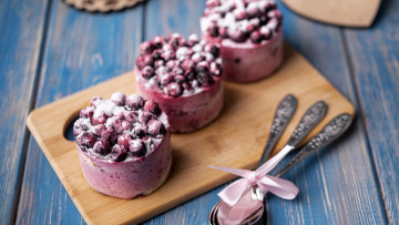 Картинка еда мороженое +десерты ягоды черника