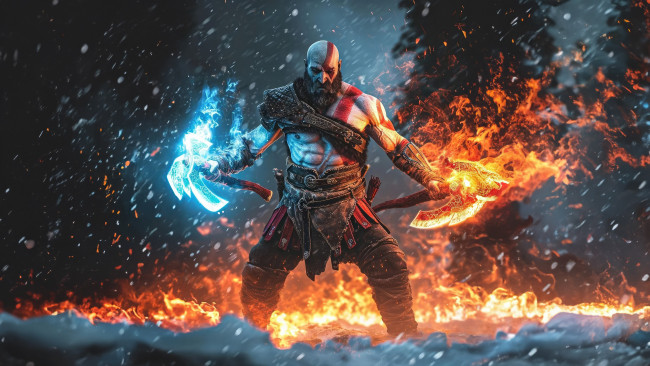 Обои картинки фото видео игры, god of war,  ragnarok, kratos, god, of, war