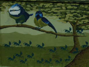 Картинка разное граффити птица