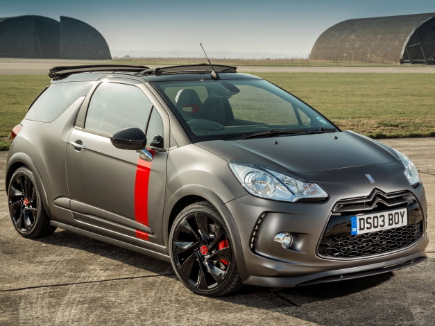 Обои картинки фото автомобили, citroen, citroеn, 2014, cabrio, ds3, uk-spec, racing