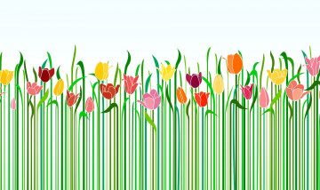 обоя векторная графика, цветы , flowers, цветы, фон