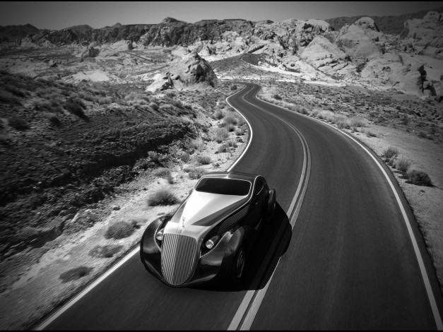 Обои картинки фото rolls-royce jonckheere concept 2012, автомобили, 3д, 2012, черно-белая, фотография, чёрный, concept, jonckheere, rolls-royce