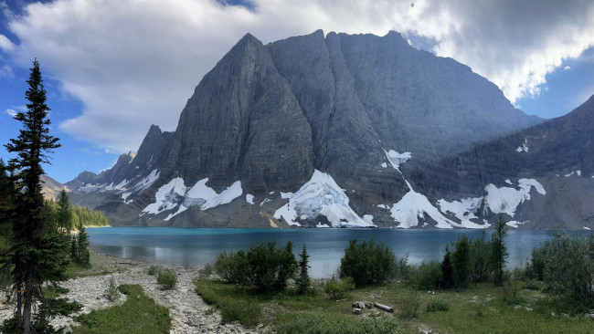 Обои картинки фото floe lake, yoho national park, природа, реки, озера, floe, lake, yoho, national, park