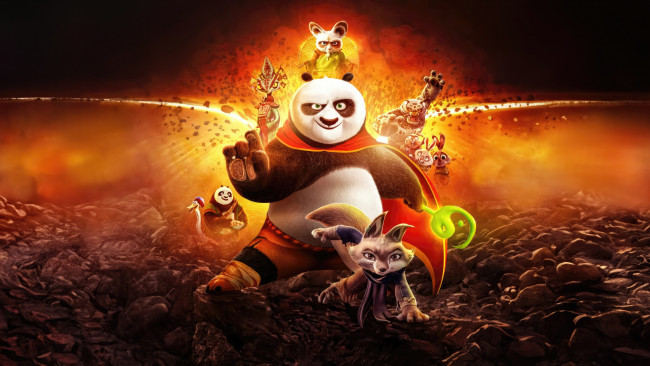 Обои картинки фото мультфильмы, kung fu panda 4, kung, fu, panda, 4