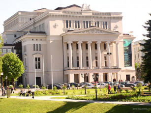 Картинка рига оперный театр города латвия