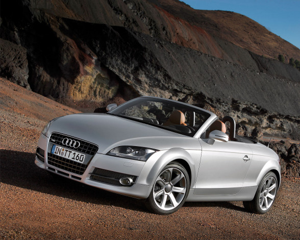 Обои картинки фото audi, tt, roadster, 2007, автомобили