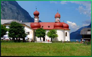 обоя города, католические, соборы, костелы, аббатства, berchtesgaden, germany, saint, bartholomew, monastery