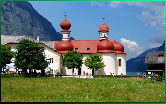 Обои картинки фото города, католические, соборы, костелы, аббатства, berchtesgaden, germany, saint, bartholomew, monastery